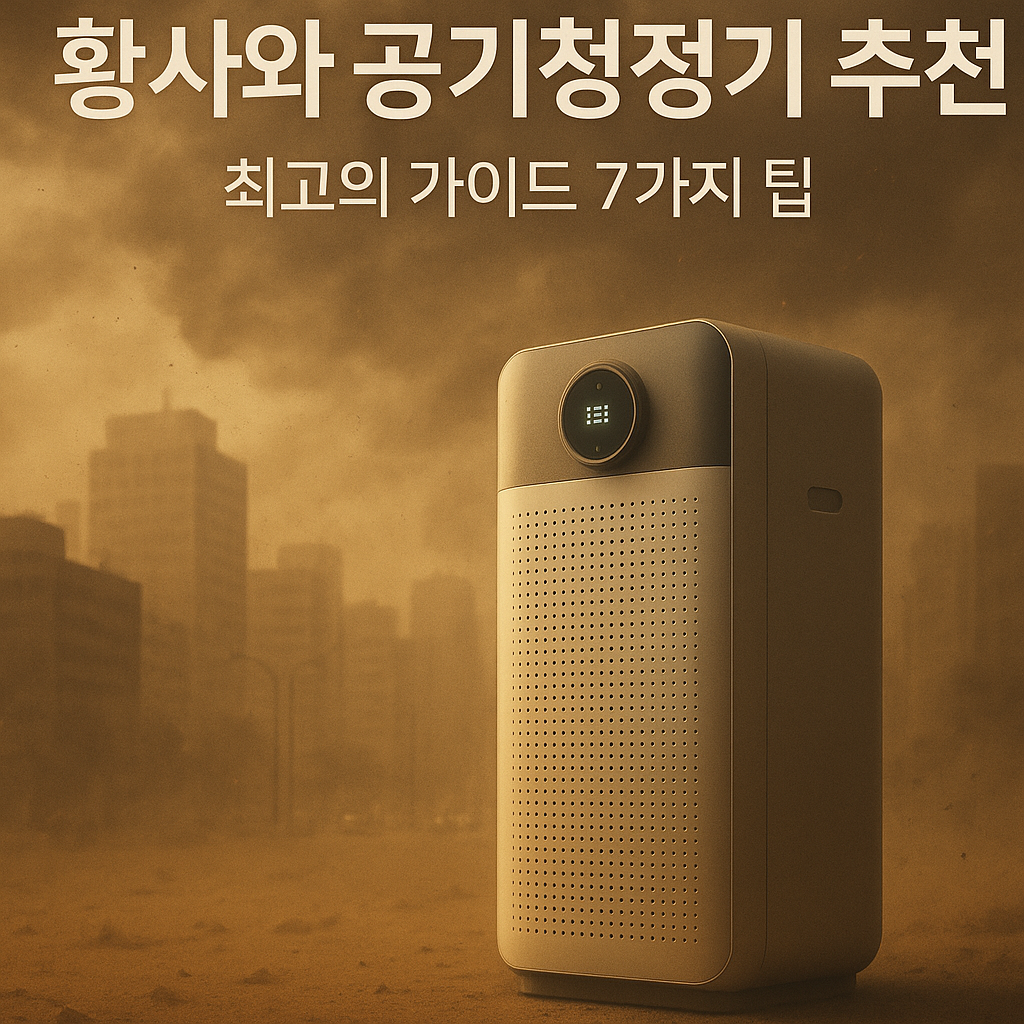 황사와 공기청정기 추천 - 주요 비주얼 2