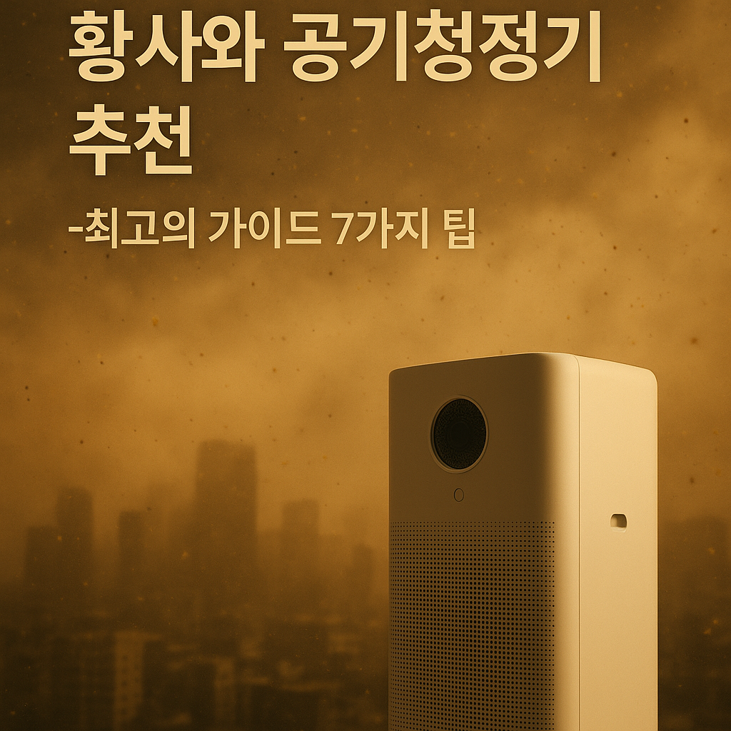 황사와 공기청정기 추천 - 주요 비주얼 1