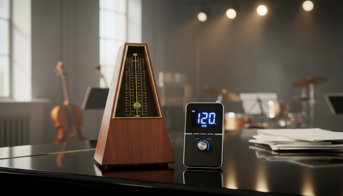 메트로놈 쉽게 이해하기 메트로놈이란 무엇이며 왜 사용하나요? - 대표 이미지