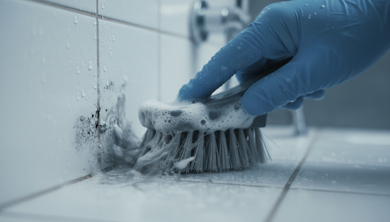 곰팡이 제거 완벽 가이드 3단계: 잔여물 세척 및 재발 방지를 위한 완전 건조 - 상세 설명 이미지