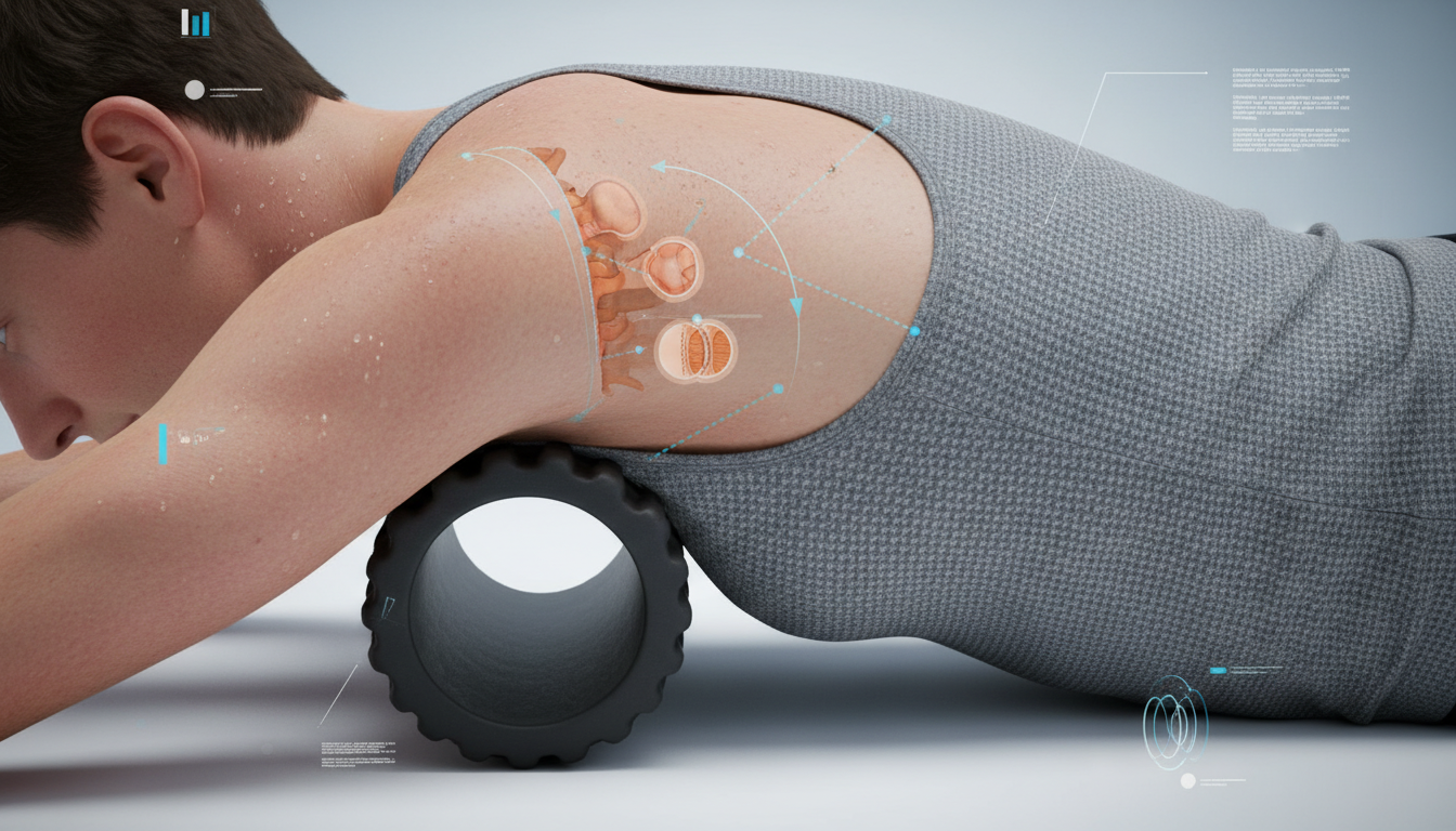 거북목 교정을 위한 폼롤러 스트레칭 루틴 관련 이미지 2