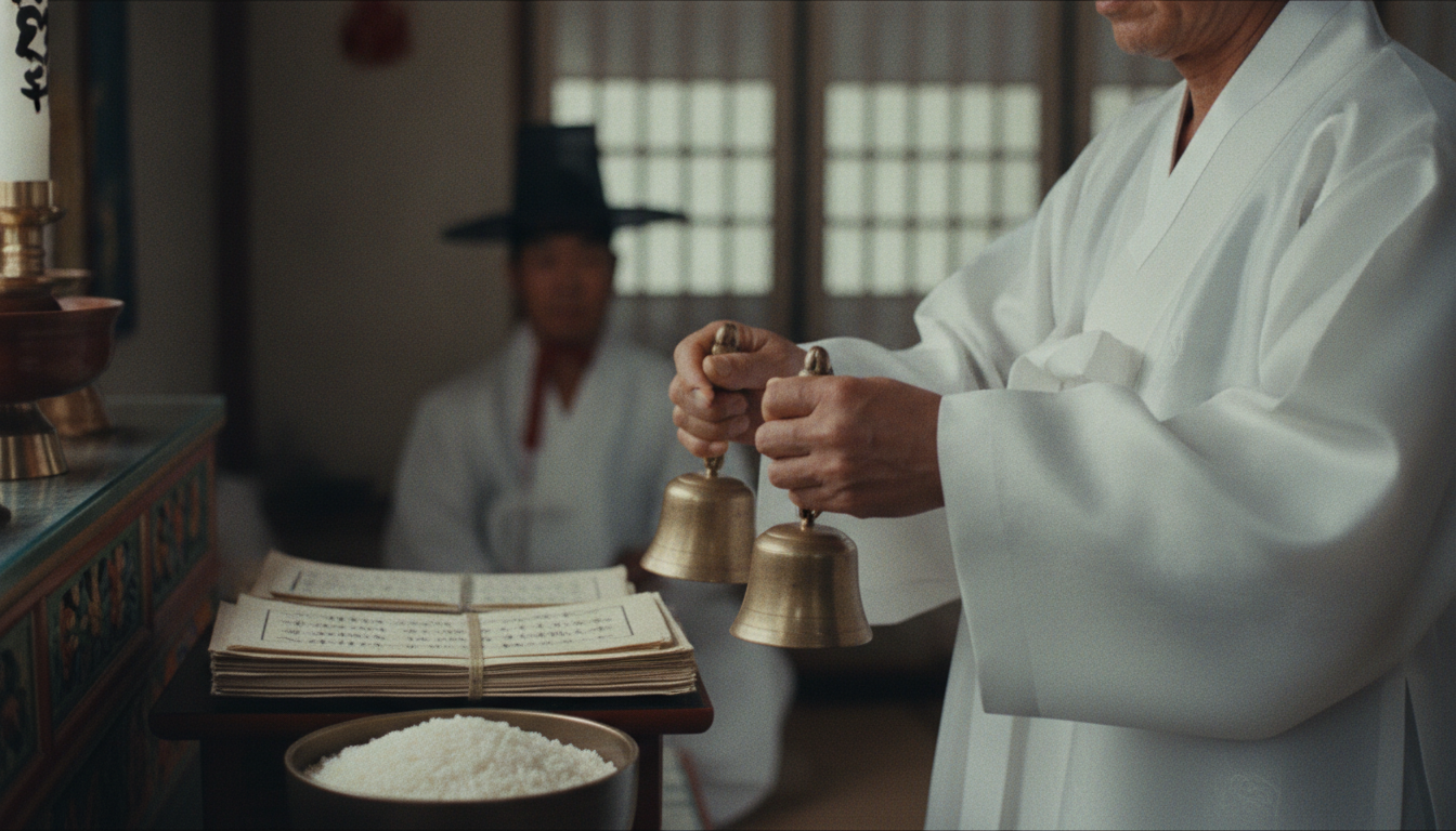 재회비방 종류 정성스럽게 쓰인 부적과 기도 용품