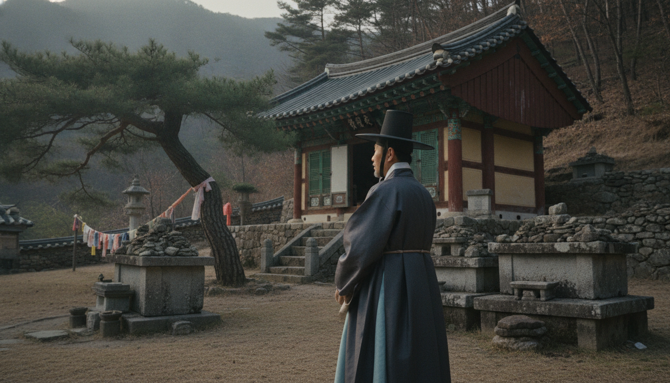 2026 신년운세 태백산 당골 자락에 위치한 금은신당의 고즈넉한 풍경