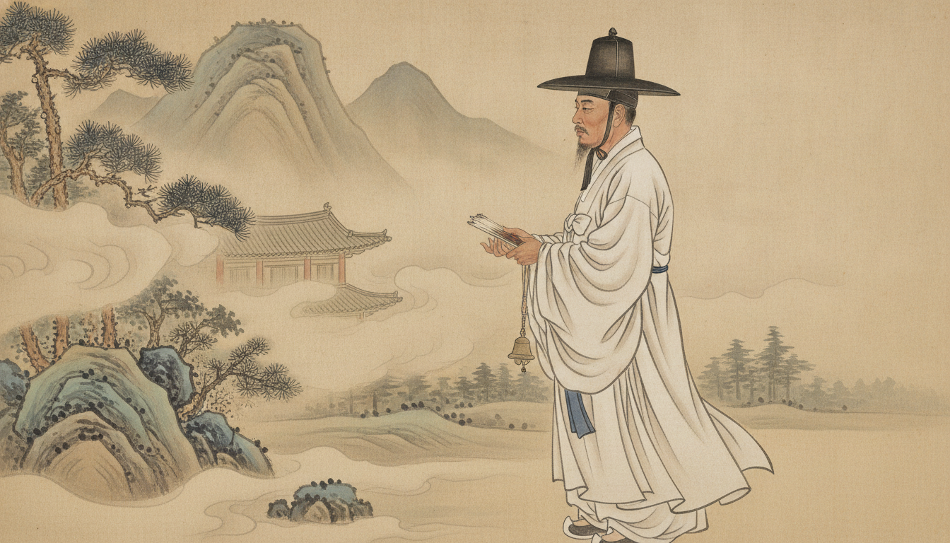 합격부적 금은신당 법당 안에 정갈하게 놓인 촛불과 정화수