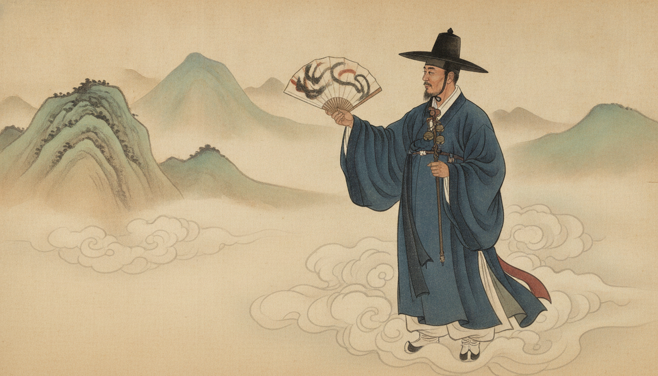 유감주술이란 태백산 당골 자락의 장엄한 일출 풍경