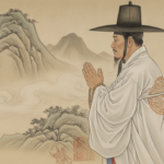 재회부적 종류 태백산 당골 자락의 고요한 새벽 신당 전경