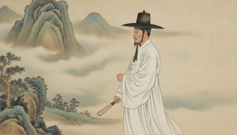 조상천도 태백산 당골 자락의 고요한 새벽 신당 전경