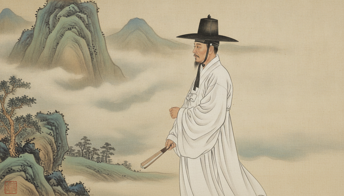조상천도 태백산 당골 자락의 고요한 새벽 신당 전경