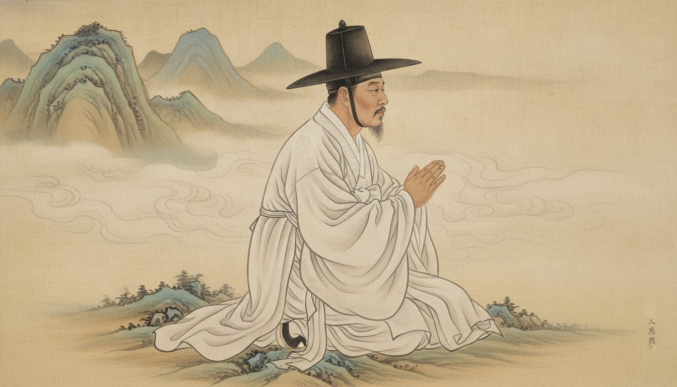 잠수이별 재회 정화수가 놓인 신당 제단