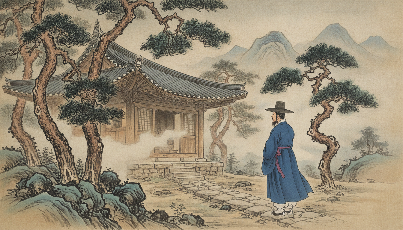 재회부적 효과 기간 태백산 당골 자락의 고요한 금은신당 전경