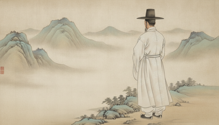 여우부적 여떼부적 태백산 당골 자락에 위치한 금은신당의 고요한 새벽 풍경